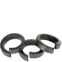 Place Order 1 1/8" Hi-Collar Split Lock Washers, Plain Finish, Medium Carbon Steel, Qty 25
