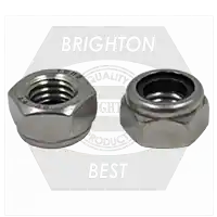 Fan Favorite M22-2.50 Nylon Insert Lock Nuts (Thin), A4-80 Stainless Steel, Coarse (UNC), DIN 985, Qty 25