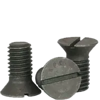 Last Chance 1/2"-13 x 2 3/4" Machine Screws, Slotted Flat Head Countersunk, Grade 2, Plain Finish, Coarse, Qty 50