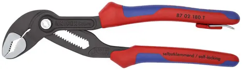 Knipex 87 02 180 T BKA Cobra Water Pump Pliers-Tethered Attachment, 7 1/4" Nominal Length Latest