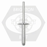 Order Now Aba 6-8L 3/16 (.376-.500) x 0.675 Aluminum / Aluminum Large Dome Head Blind Rivet, Qty 500