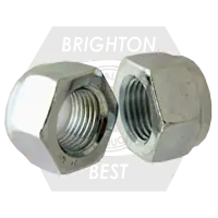 Premium M36-3.00 Nylon Insert Lock Nuts (Thin), Metric Class 10, Zinc Cr+3, Fine (UNF), DIN 985, Qty 5