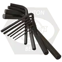 Fresh Stock 6mm 6" T Handle (Metric) USA Hex Key, Alloy, Steel Set, Plain, Qty 5