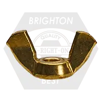 Shop Now 5/16"-18 Brass Wing Nut, Type A, Light Series (Inch), Qty 200