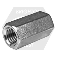 Don't Miss Out M6-1.00 x 18 mm Hex Coupling Nuts, 316 Stainless Steel A4-70, Qty 100