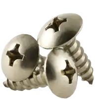 Direct From Factory 14-10 x 1 3/8" Self-Tapping Screws, Phillips Truss Head, Type A, 18-8 Stainless Steel A2, Full Thread, Qty 500