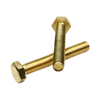 M12-1.75 x 50 mm Hex Cap Screws, Brass, Full Thread, DIN 933, Qty 50 Cheap