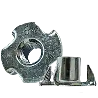 Place Order M8-1.25 x 11 x 22, 4 Prong Metric Tee Nut, Zinc Cr+3, Qty 300