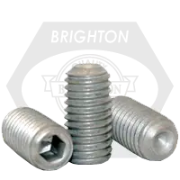 Affordable 8-32 x 1/8" Socket Set Screws, Cup Point, Zinc-Bake Cr+3, Coarse (UNC), Alloy Steel, Qty 100