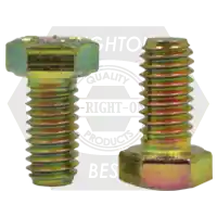 Professional Grade 1/2"-20 x 7" Hex Cap Screws, Grade 8, Zinc-Yellow Cr+6 Bake, Partial Thread, Fine (UNF), Made in China, Qty 90