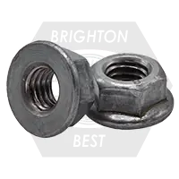Brand New M12-1.75 Hex Flange Nuts, Non-Serrated, Metric Class 8, Plain Finish, Coarse (UNC), DIN 6923, Qty 100