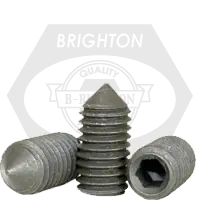 M16-2.00 x 35 mm Socket Set Screws, Cone Point, Metric Class 45H, Black Oxide, Coarse (UNC), Alloy Steel, ISO 4027 / DIN 914, Qty 100 Weekend Sale