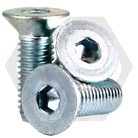 Price Drop M16-2.00 x 80 mm Flat Head Socket Cap Screws, Metric Class 12.9, Zinc-Bake Cr+3, Partial Thread, Coarse (UNC), Alloy Steel, DIN 7991, Qty 25