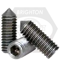 3/8"-16 x 2" Socket Set Screws, Non-Standard, Cone Point, Black Oxide, Coarse (UNC), Qty 100 Best Price