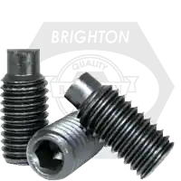 M20-2.50 x 60 mm Socket Set Screws, Dog Point, Metric Class 45H, Black Oxide, Coarse (UNC), Alloy Steel, ISO 4028 / DIN 915, Qty 1 While Supplies Last