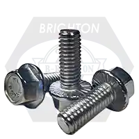 Express Delivery 1/2"-13 x 1" Hex Head Serrated Flange Screw w/ Wax, 18-8 Stainless Steel , Fully Threaded, Qty 50