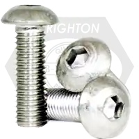 1/4"-20 x 4 1/2" Button Head Socket Cap Screws, Non-Standard, 18-8 Stainless Steel A2, Full Thread, Coarse (UNC), Qty 50 Top Pick