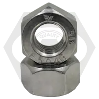 Deal 7/16"-14 Heavy Hex Nuts, 316 Stainless Steel, Coarse (UNC), Qty 100