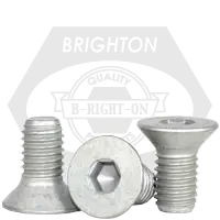 10-32 x 1 1/4" Flat Head Socket Cap Screws, Mechanical Zinc Cr+3, Full Thread, Fine (UNF), Alloy Steel, Qty 100 In Demand