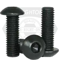 Factory Price 10-24 x 2 3/4" Button Head Socket Cap Screws, Thermal Black Oxide, Coarse (UNC), Alloy Steel, Qty 100