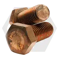 Fresh Stock 1/4"-20 x 2 1/2" Hex Cap Screws, Silicon Bronze, Full Thread, TFL 651, Made in USA, Qty 100