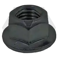 M14-2.00 Hex Flange Top Lock Nuts, Metric Class 10, Plain Finish, Coarse (UNC), DIN 6927/DIN EN 1664, Qty 50 Time-Limited