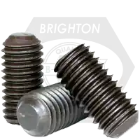 Limited Offer M4-0.70 x 40 mm Socket Set Screws, Flat Point, Metric Class 45H, Black Oxide, Coarse (UNC), Alloy Steel, ISO 4026 / DIN 913, Qty 200