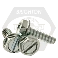 10-16 x 5/8" Self-Tapping Screws, Slotted Indent Hex Washer Head HWH, Type B, Zinc Cr+3, Full Thread, Qty 5300 Exclusive Offer