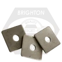 Low Price 3/4" x 2" x 0.125 Square Plate Washers, Plain Finish, Qty 325