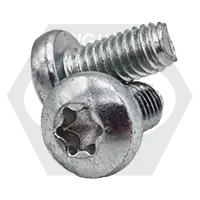 M2-0.40 x 6 mm Thread-Forming Screws, Star Drive (6-Lobe) Pan Head, Zinc Cr+3, Full Thread, DIN 7500C, Qty 80000 Special Discount