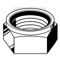 7/16"-20 Nylon Insert Lock Nuts, Grade A, Zinc, JS500, Qty 2000 Luxury