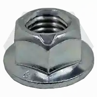 M12-1.75 Hex Flange Lock Nuts, Metric Class 8, Zinc Cr+3, Coarse (UNC), DIN 6927/DIN EN 1664, Qty 600 Place Order