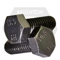 Super Sale M10-1.00 x 40 mm Hex Cap Screws, Metric Class 10.9, Plain Finish, Full Thread, Extra Fine, Alloy Steel, DIN 961, Qty 550
