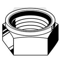 7/16"-20 Nylon Insert Lock Nuts, NTE (Thin) Grade N2 (A) Zinc-Yellow Cr+6, Qty 2000 Cheap