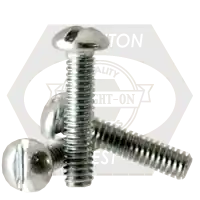 Hot Deal 8-32 x 1 5/8" Machine Screws, Slotted Round Head, Zinc Cr+3, Full Thread, Qty 4500