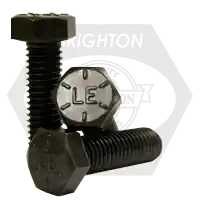 While Supplies Last 9/16"-12 x 7" Hex Cap Screws, Grade 8, Plain Finish, Coarse (UNC), Alloy Steel, Made in USA, Qty 65