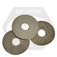 Fresh Stock 1/4" x 1 1/2" Fender Washers, Plain Finish, Qty 50