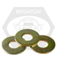 3/8" USS Flat Washers, Zinc-Yellow Cr+6, 50 lbs (Approx. 2,910 pcs) Save Now