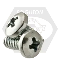 Top Pick 6-32 x 1/4" Thread Rolling Screws, Phillips Pan Head, Zinc Cr+3 & Wax , Full Thread, Qty 20000