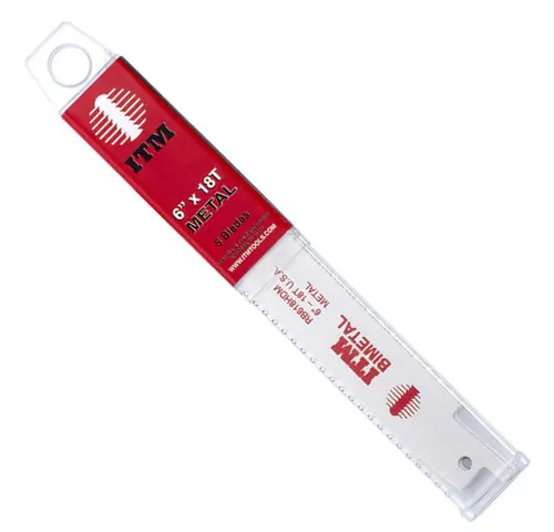 8" x 10T Metal Bi Metal Reciprocating Blades, Qty 5 Certified