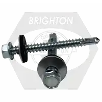 1/4"-14 x 1 1/2" Proferred Self-Drillling Screws w/ Bonded Washer, Indent Hex Washer Head HWH, 3 Point, Zinc Cr+3, Qty 1500 Hot Deal