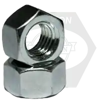 3"-12 Hex Nuts, Zinc Cr+3, Fine (UNF), Low Carbon Steel, Qty 6 Today Only