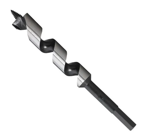 Mega Sale 1-1/4" x 18" Ship Auger 7/16 Impact Hex Shank Ship Auger, Qty 1