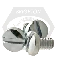 Low Price 6-32 x 1/4" Machine Screws, Slotted Binder Undercut, Zinc Cr+3, Full Thread, Coarse (UNC), Qty 20000