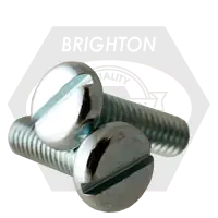 Buy Today 1/4"-20 x 7/8" Machine Screws, Slotted Pan Head, Zinc Cr+3, Full Thread, Qty 3000