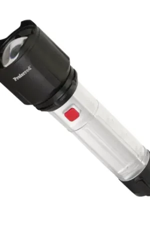 1,000 Lumen Rechargable Flashlight With Focus Beam And Lante Flash & Work Lights (Battery Included), Qty 5 Clearance