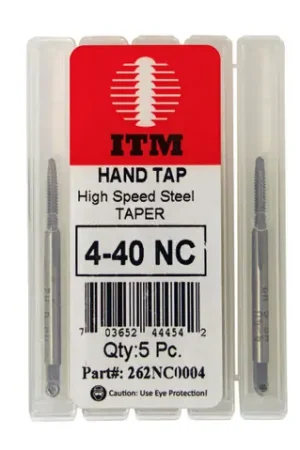 7/16"-20 Bottom Tap, HSS, Fine (UNF), Qty 5 Genuine