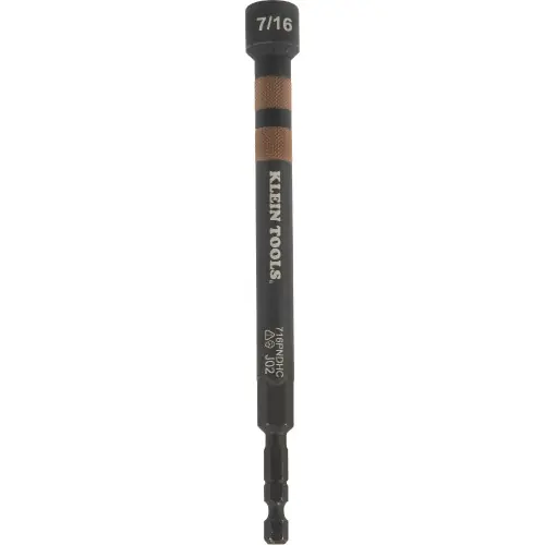Low Price Klein Tools 716PNDHC 7/16-Inch Hollow Magnetic Color-Coded Power Nut Driver