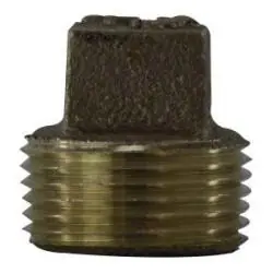 ANDERSON METALS 738109-08 Cored Square Head Plug, 1/2-in MPT, Bronze Grab Now