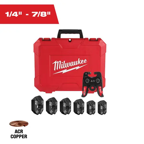 Cheap Milwaukee Tool 49-16-2661RX 1/4" - 7/8" RLS Pivoting Press Ring Kit for M18 FORCE LOGIC Press Tool